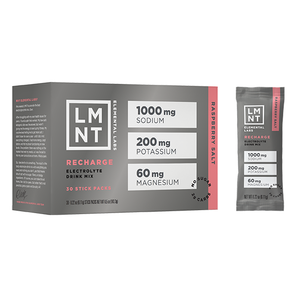 LMNT Recharge – Raspberry Salt 30 Servings UPC 850009273017 | HiLife Vitamins