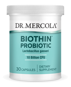 Dr. Mercola, Biothin® Probiotic, Lactobacillus Gasseri, 10 Billion CFU, 30 Capsules UPC 810487036481 | HiLife Vitamins