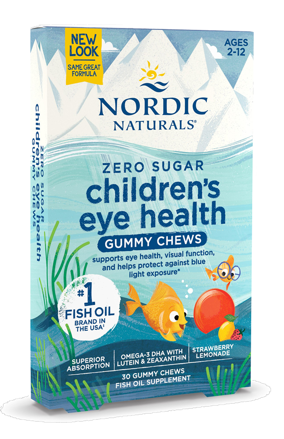 Children's Eye Health Strawberry Lemonade 30 Gummy Chews UPC 768990018442 | HiLife Vitamins