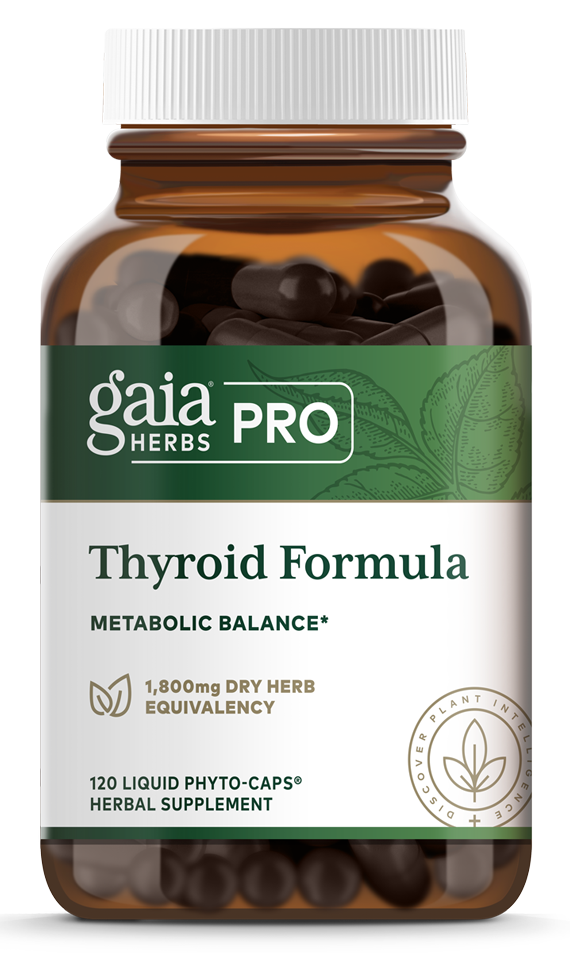 Gaia Herbs Pro, Thyroid Formula, 120 Liquid Phyto-Caps® UPC 751063996785 | HiLife Vitamins