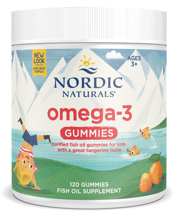 Nordic Naturals, Omega-3 Gummies, Tangerine Flavored, 120 Gummies UPC 768990301315 | HiLife Vitamins