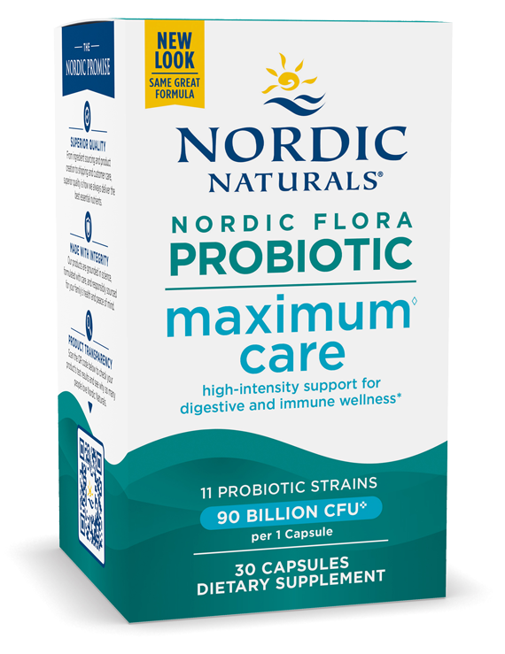 Nordic Flora Probiotic Maximum Care 30 Capsules UPC 768990016851 | HiLife Vitamins