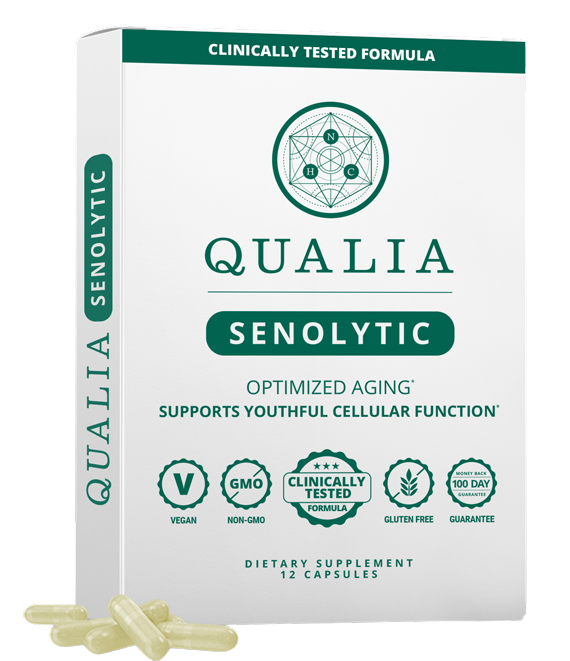 Qualia Life Sciences, Qualia Senolytic, 12 Capsules UPC 850027149202 | HiLife Vitamins