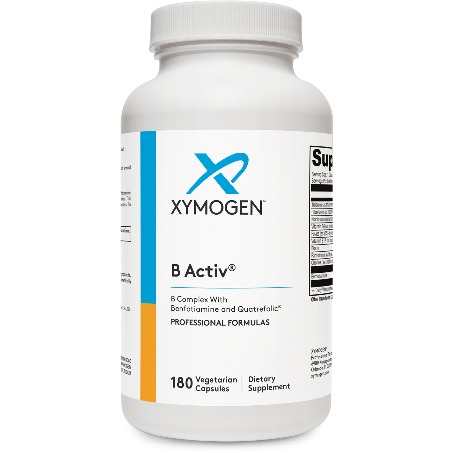 Xymogen, B Activ® 180 Capsules UPC 871149004279 | HiLife Vitamins
