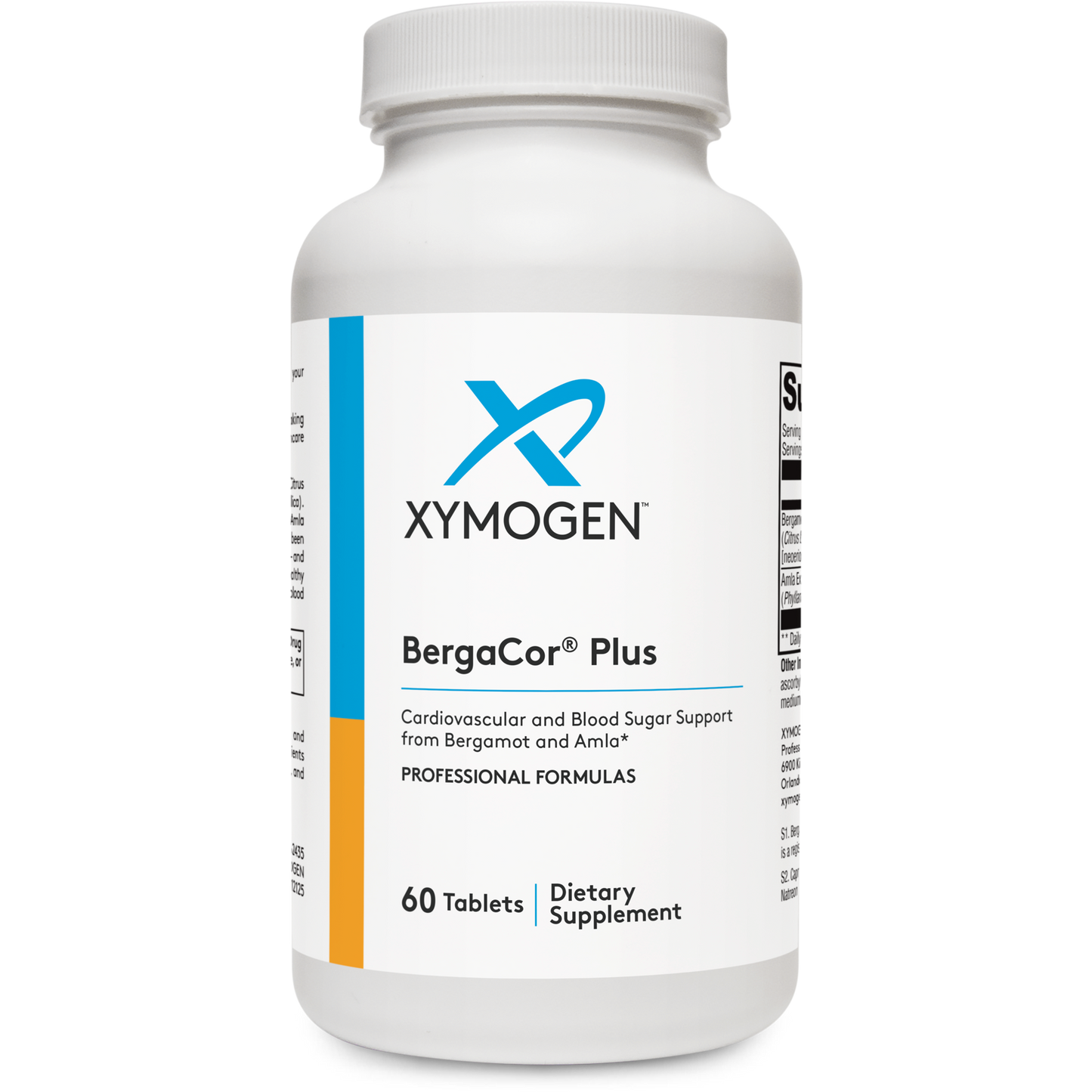 Xymogen, BergaCor® Plus, 60 Tablets UPC 871149007294 | HiLife Vitamins