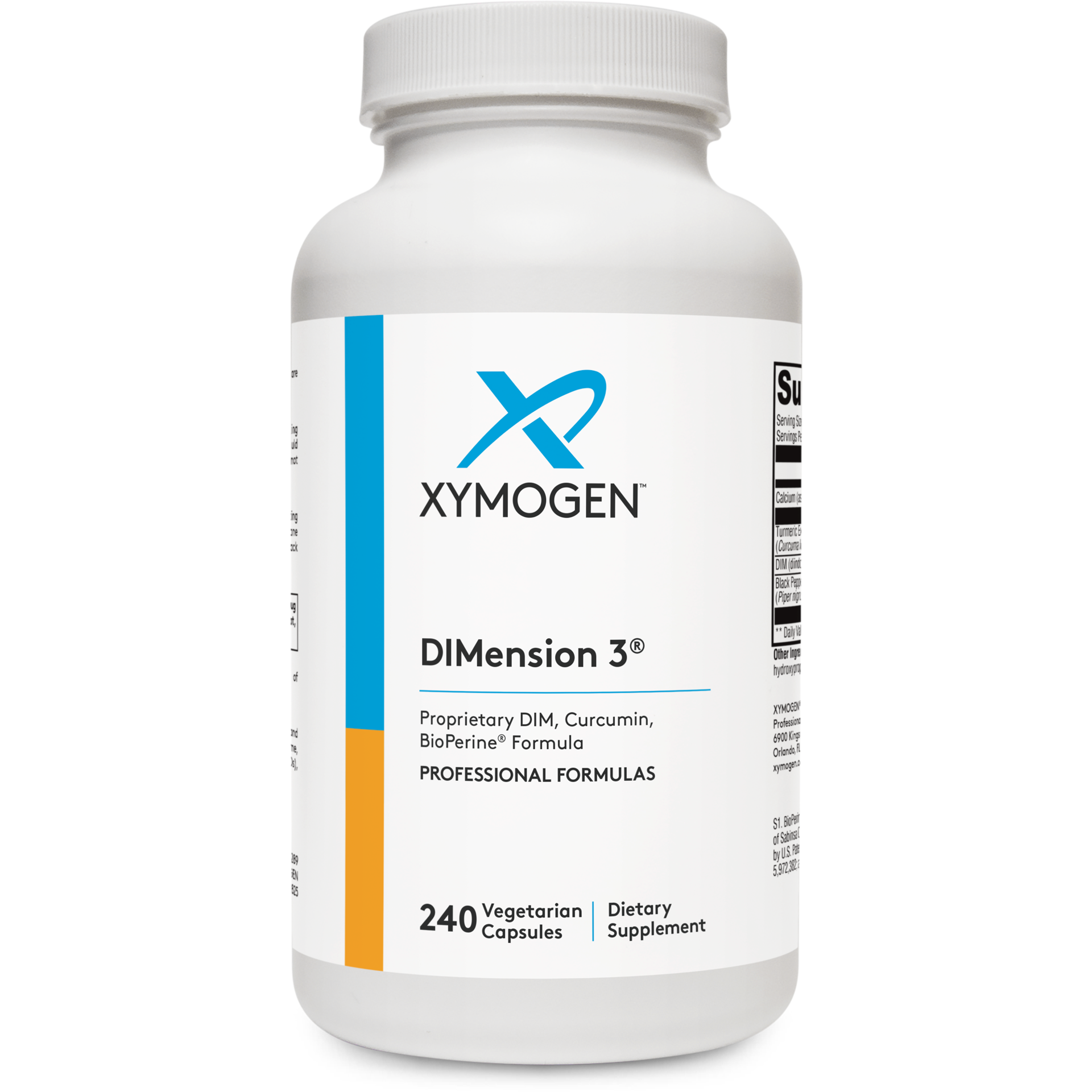 Xymogen, DIMension 3® 240 Capsules UPC 871149004613 | HiLife Vitamins