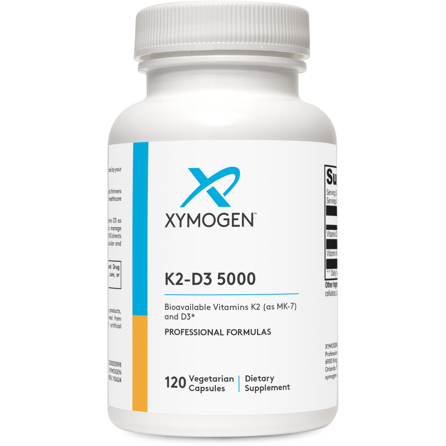 Xymogen, K2-D3 5000 120 Capsules UPC 871149002183 | HiLife Vitamins