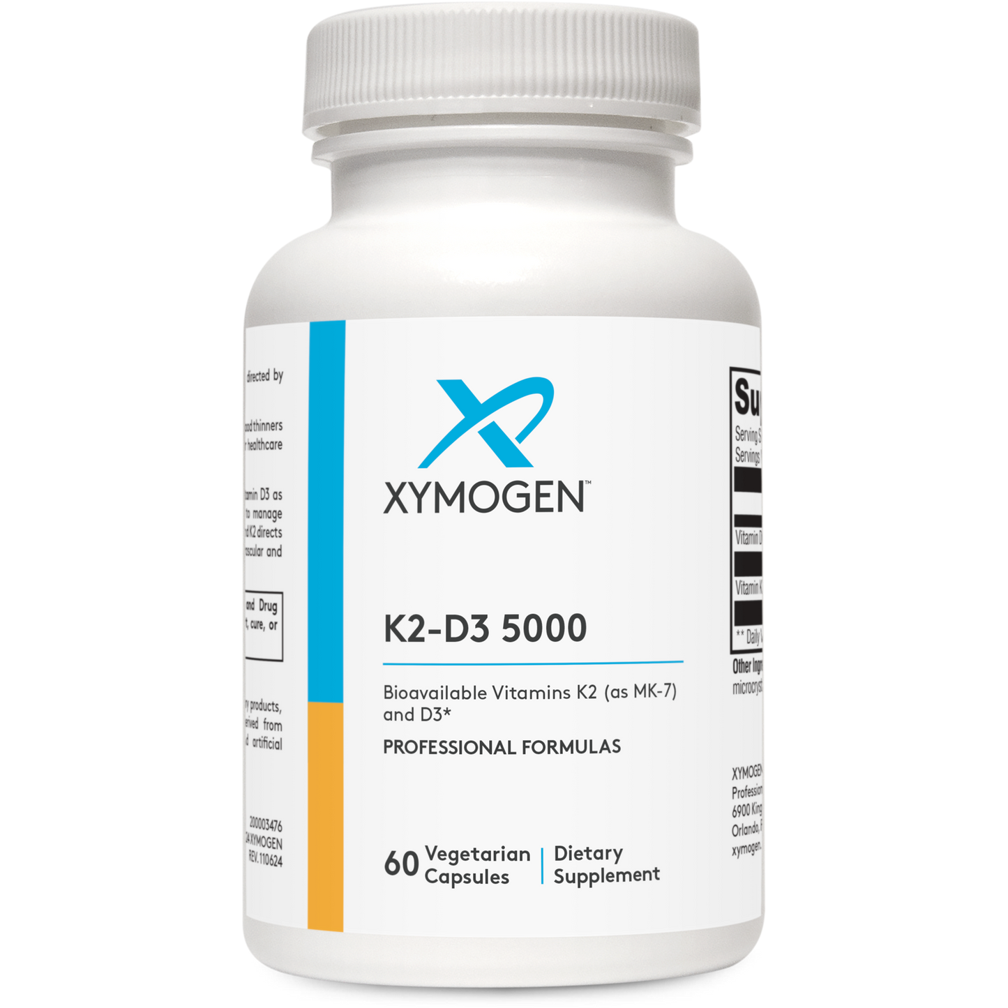 Xymogen, K2-D3 5000 60 Capsules UPC 871149004095 | HiLife Vitamins