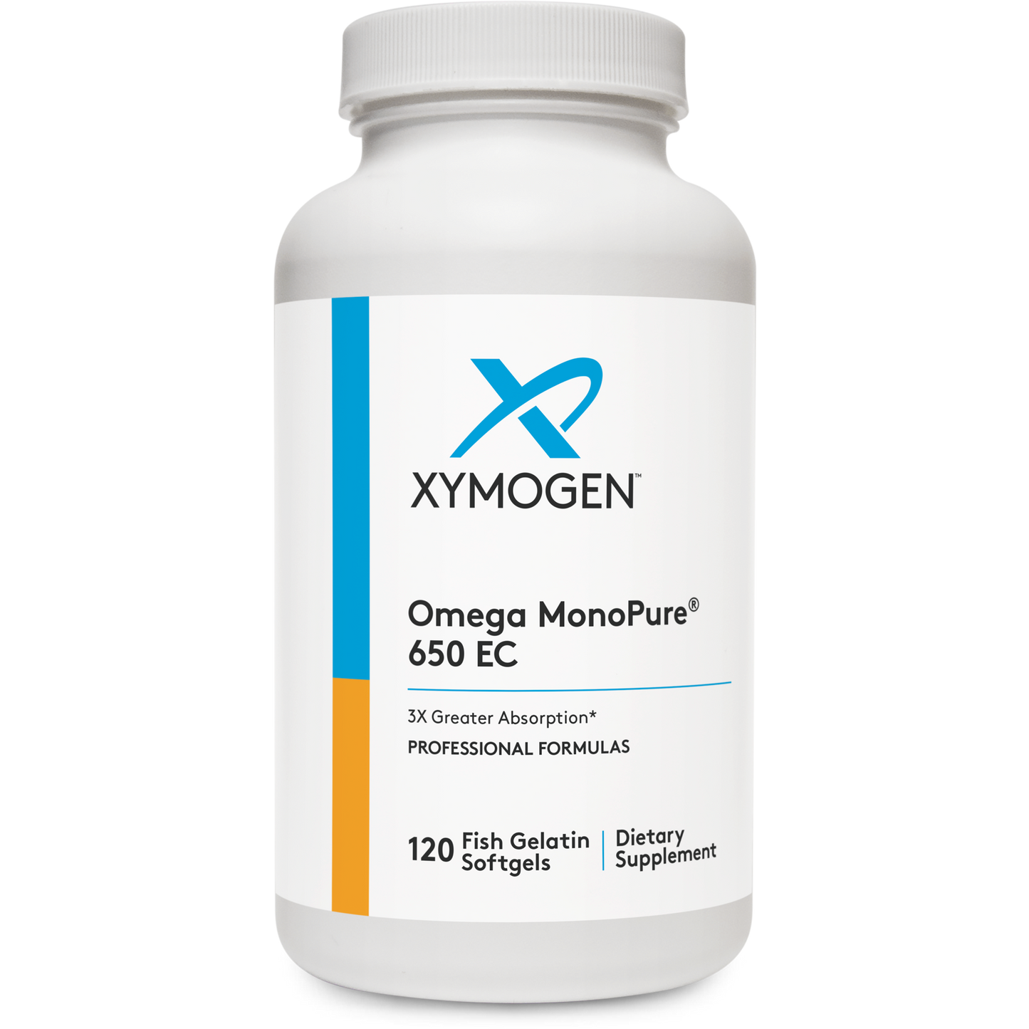 Xymogen, Omega MonoPure® 650 EC, 120 Softgels UPC 871149003852 | HiLife Vitamins
