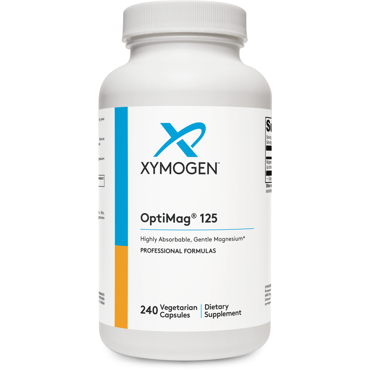 Xymogen, OptiMag® 125, 240 Capsules UPC 871149002435 | HiLife Vitamins