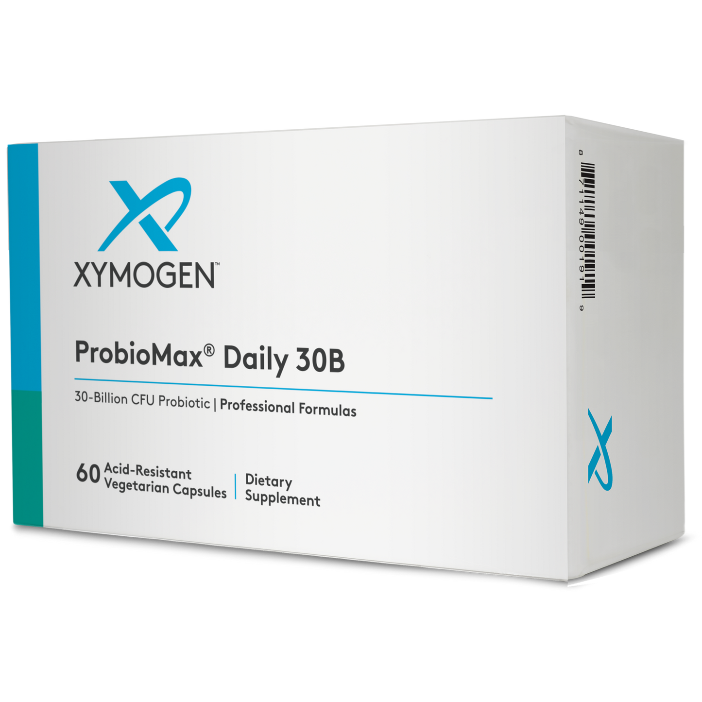 Xymogen, ProbioMax® Daily 30B 60 Capsules UPC 871149001919 | HiLife Vitamins