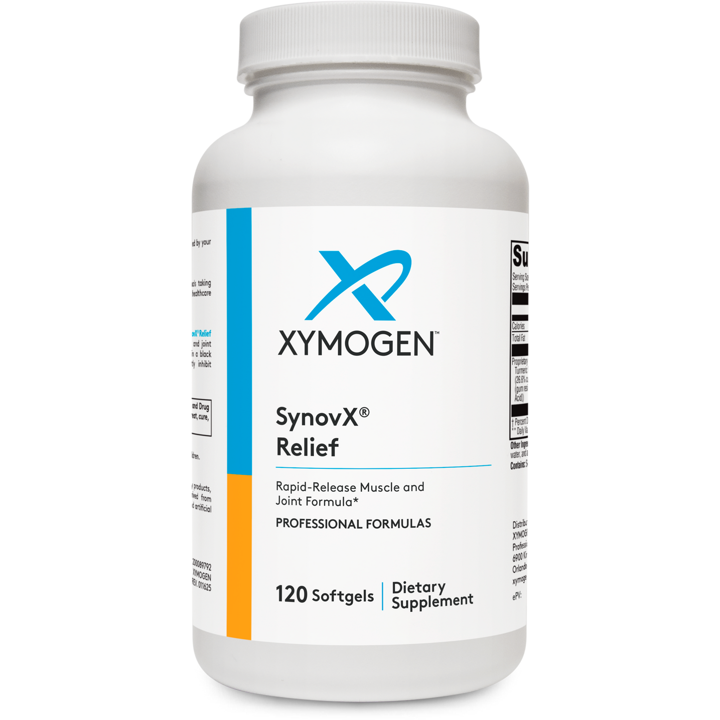 Xymogen, SynovX® Relief 120 Softgels UPC 722537512350 | HiLife Vitamins
