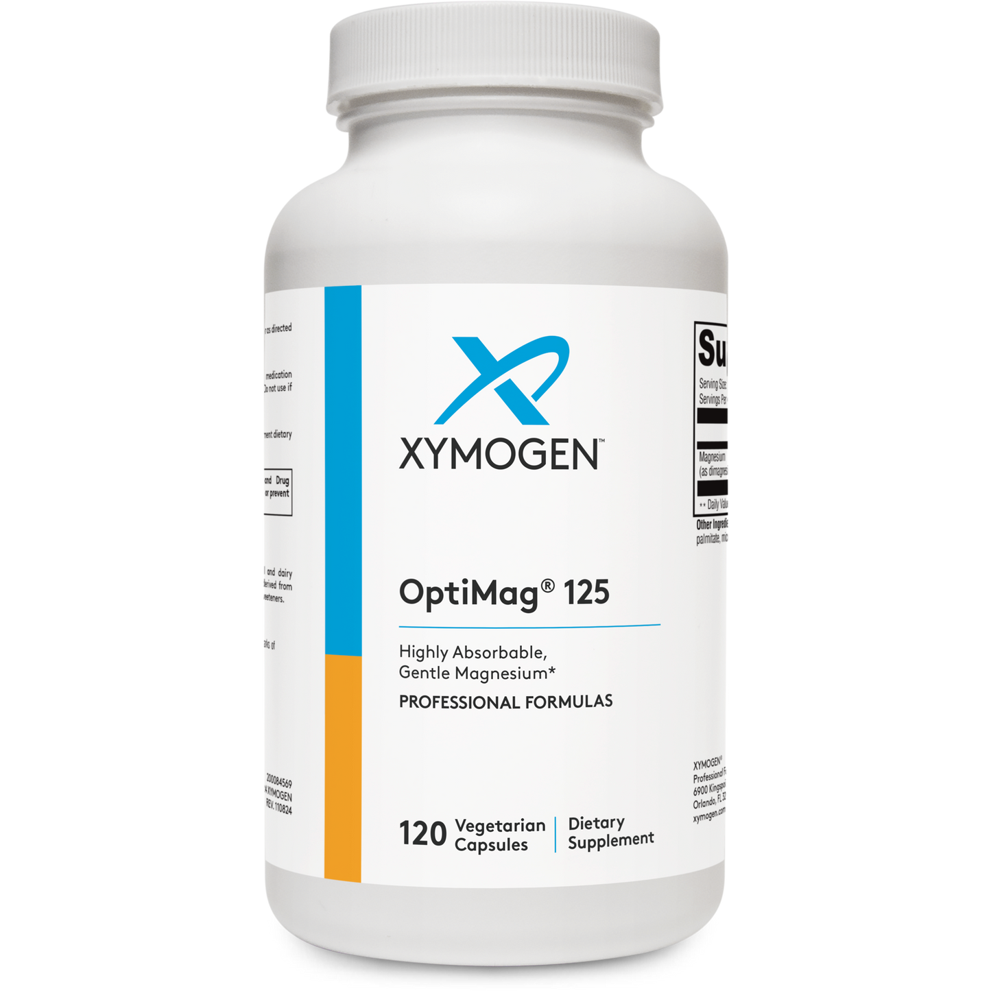 Xymogen, OptiMag® 125, 120 Capsules UPC 871149000080 | HiLife Vitamins