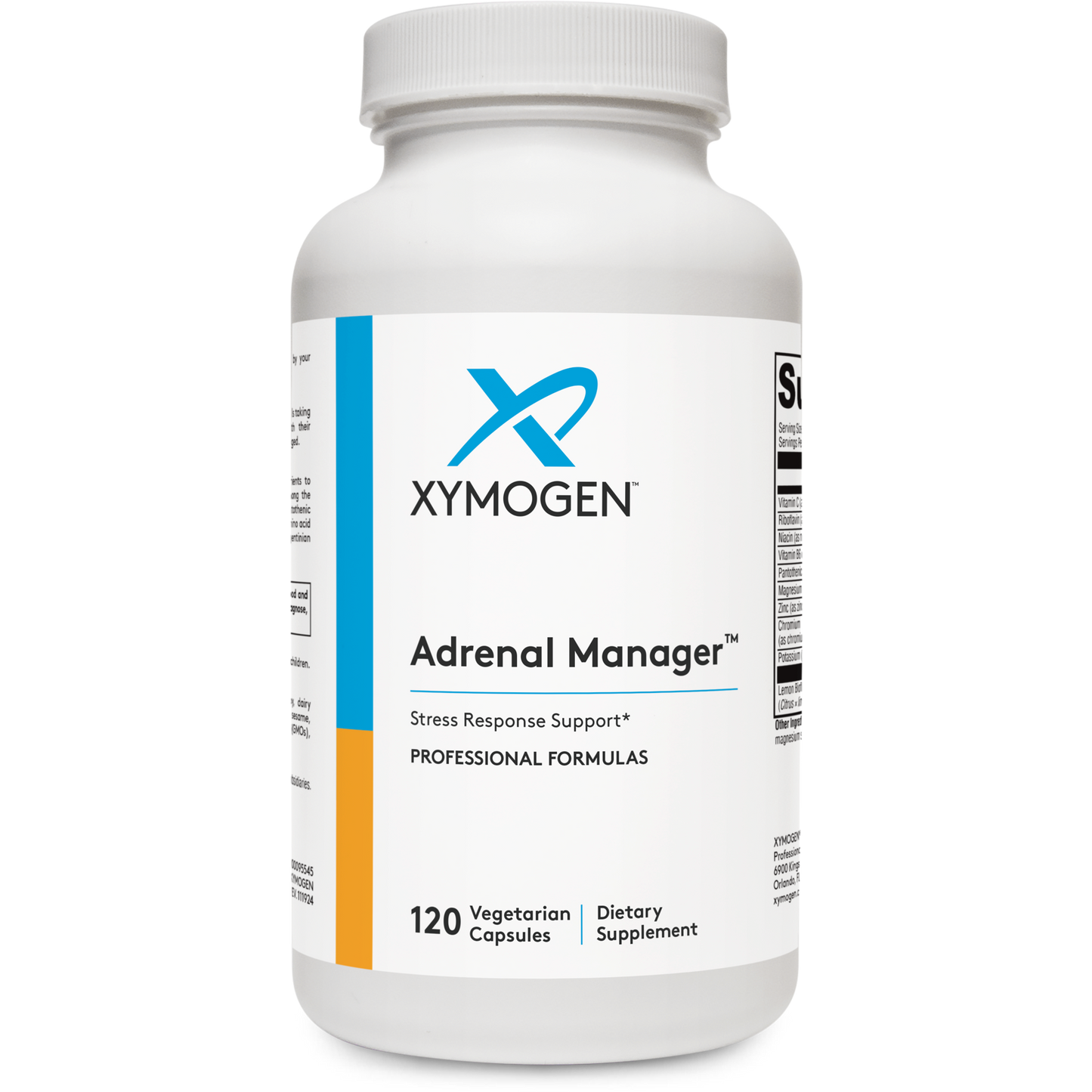 Xymogen, Adrenal Manager™, 120 Capsules UPC 871149003838 | HiLife Vitamins