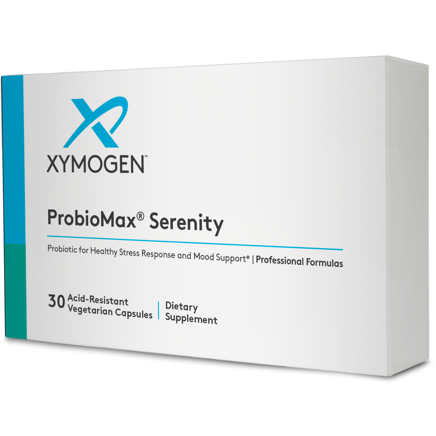 Xymogen, ProbioMax® Serenity 30 Capsules UPC 722537512114 | HiLife Vitamins