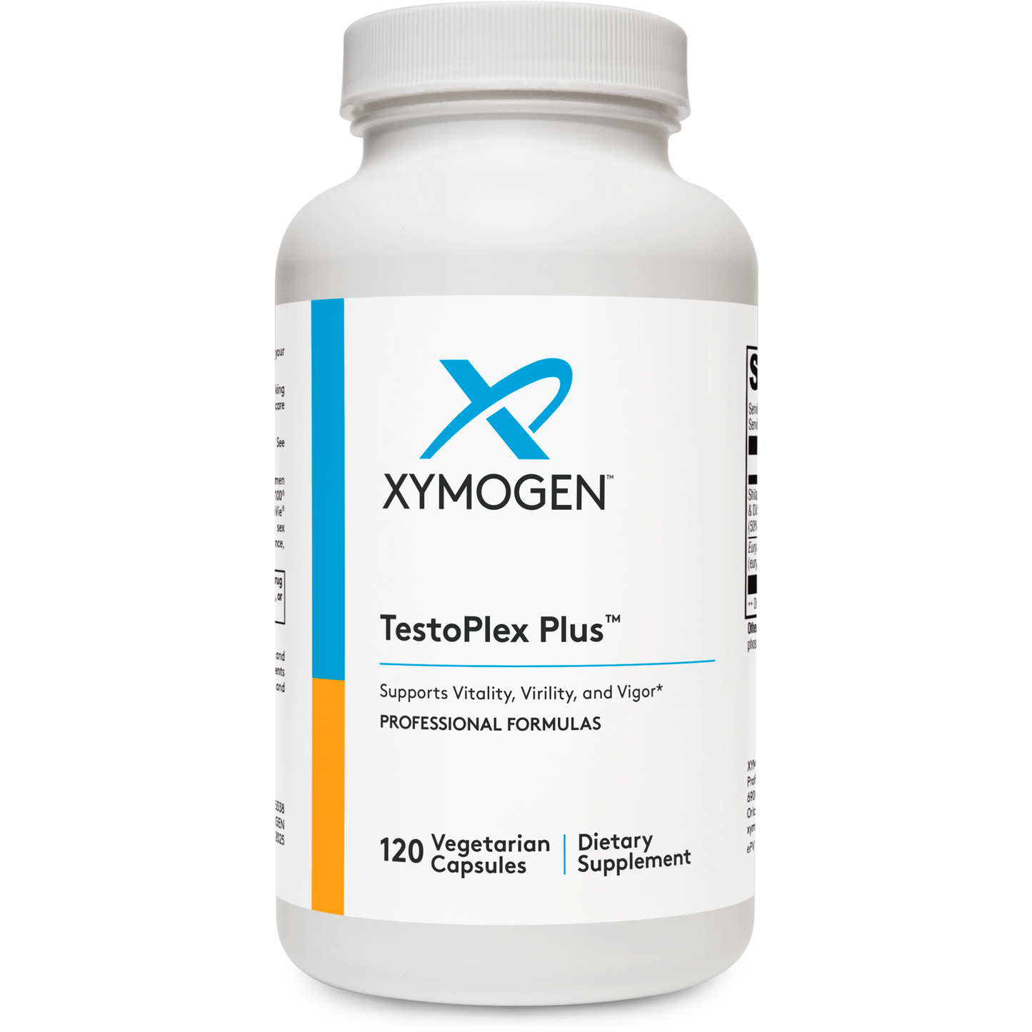 Xymogen, TestoPlex Plus™ 120 Capsules UPC 871149002121 | HiLife Vitamins