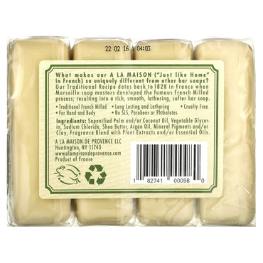 A LA MAISON, Bar Soap Value Pack Rosemary Mint, 4 CT UPC 182741000980 | Hilife Vitamins