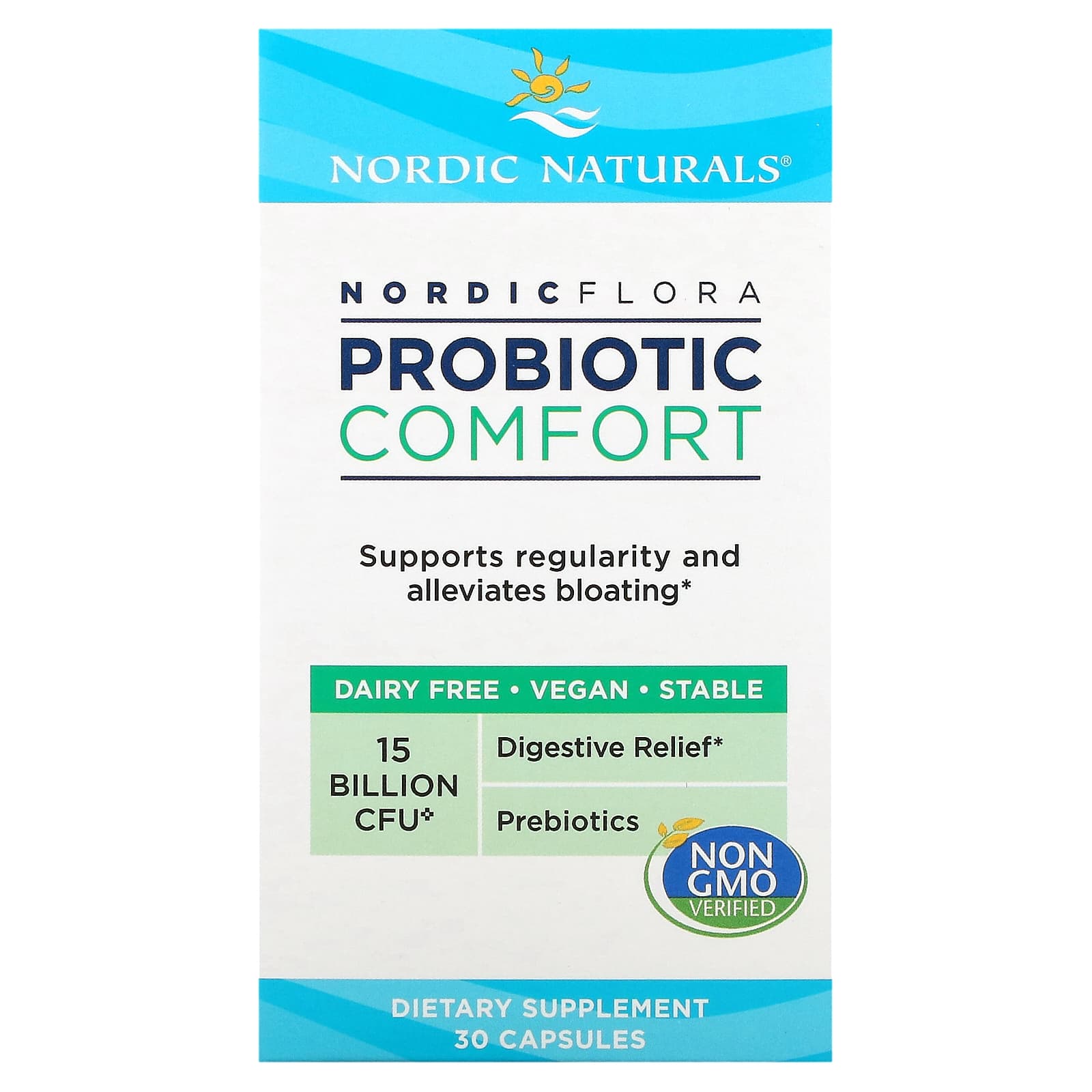 Nordic Naturals, Nordic® Flora Probiotic Comfort, 30 UPC 768990016769 | HiLife Vitamins