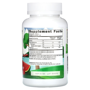 Nordic Naturals, Kids Vitamin D3 Gummies, 120 UPC 768990311512 | HiLife Vitamins