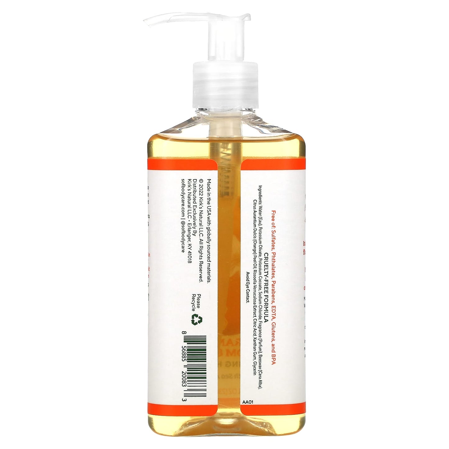 SOUTH OF FRANCE, Hand Wash Liquid Orange Blossom Honey, 8 OUNCE UPC 856885200833 | Hilife Vitamins