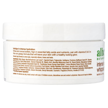 Alba Botanica, Intense Hydration Whipped Body Butter, 6.5 oz (184 g) UPC 724742008246 | Hilife Vitamins