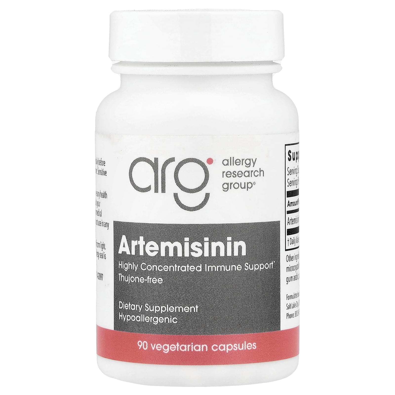 Allergy Research Group, Artemisinin, 90 Vegetarian Capsules UPC 713947721609 | Hilife Vitamins