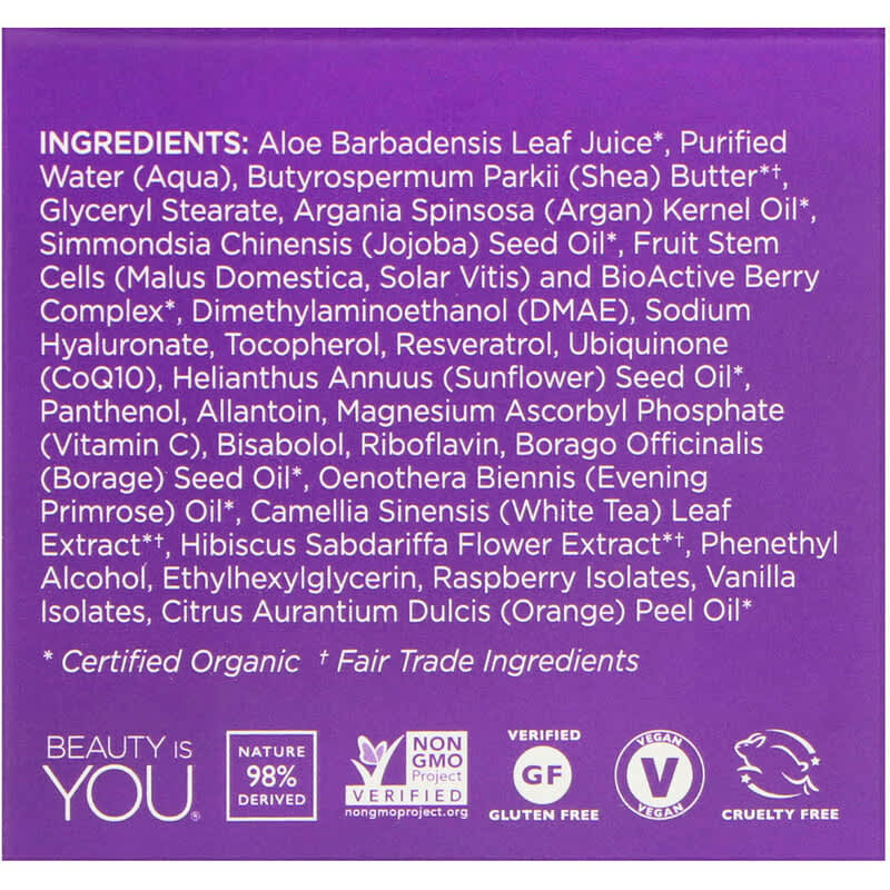 Andalou Naturals, Lift & Firm Cream, Hyaluronic DMAE, Age Defying, 1.7 Oz UPC 859975002492 | Hilife Vitamins