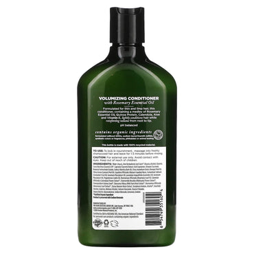 Avalon Organics, Conditioner Organic Rosemary - Volumizing, 11 Oz UPC 654749351604 | Hilife Vitamins