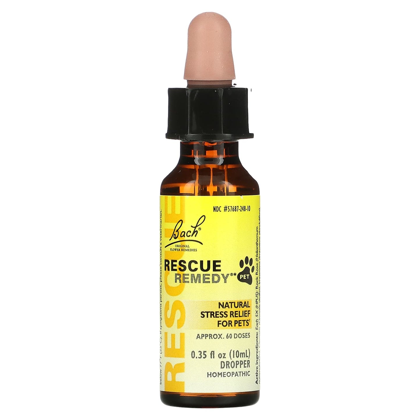 Bach Flower, Rescue Remedy Pet, .35 oz UPC 741273015000 | HiLife Vitamins