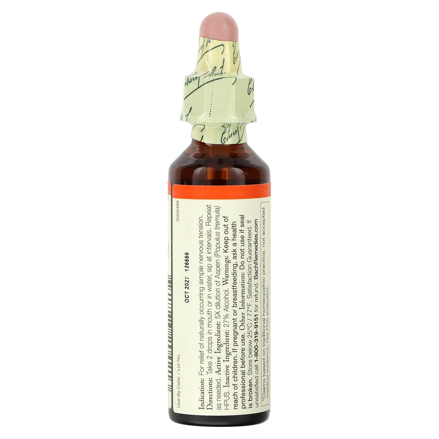 Bach Flower, Flower Essence Aspen, 20 UPC 741273204213 | Hilife Vitamins