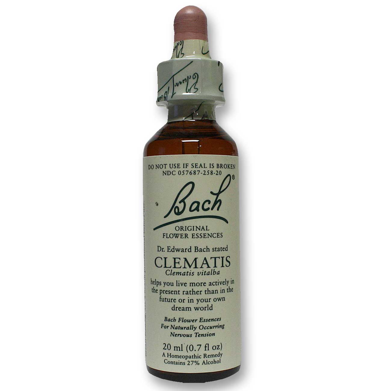 Bach Flower, Flower Essence Clematis, .7 Oz UPC 741273204916 | HiLife Vitamins