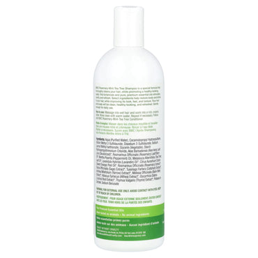 Beauty Wo Cruelty, Shampoo Rosemary Mint Tea Tree, 16 Oz UPC 000056454666 | Hilife Vitamins