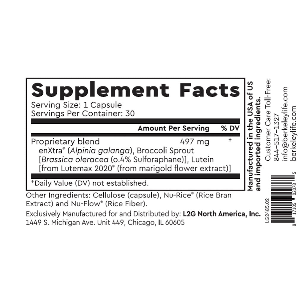 Berkeley Life Professional, Cognitive Support, 30 Capsules UPC 817105020785 | HiLife Vitamins
