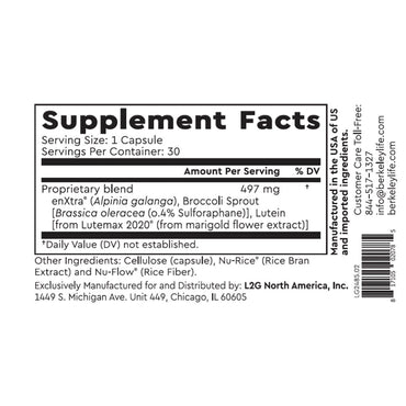 Berkeley Life Professional, Cognitive Support, 30 Capsules UPC 817105020785 | HiLife Vitamins