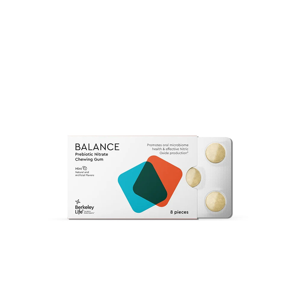 Berkeley Life Professional, Prebiotic Nitrate Chewing Gum, 8 pieces UPC 817105020822 | HiLife Vitamins