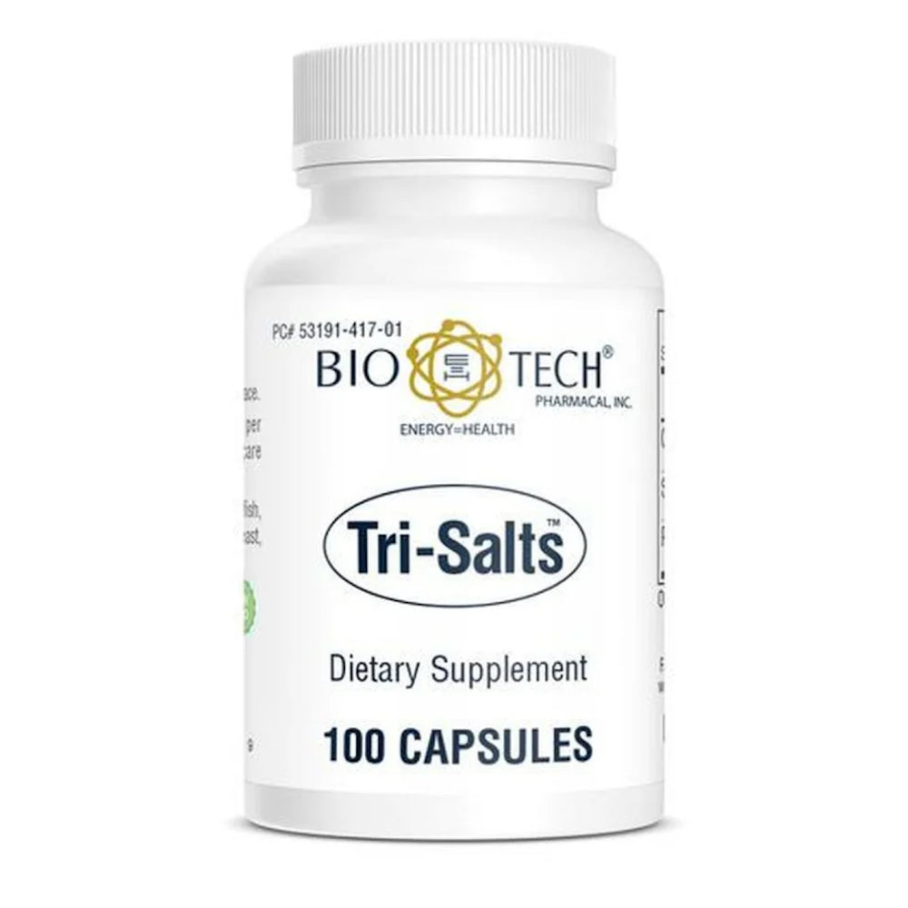Bio-Tech Pharmacal, Tri-Salts, 100 Capsules UPC 705105110509 | HiLife Vitamins