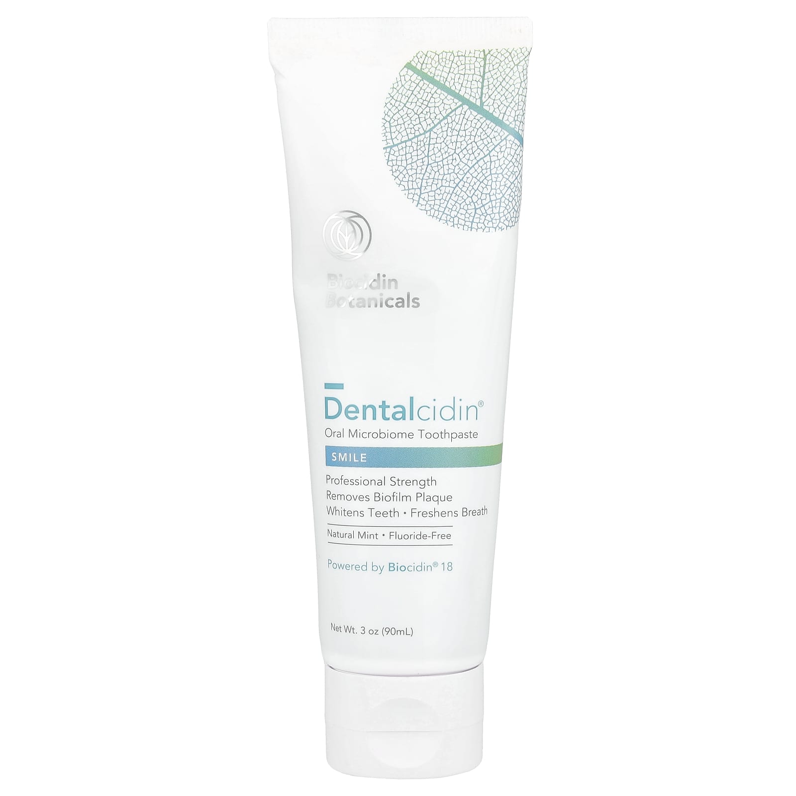 Biocidin Botanicals, Dentalcidin®, Oral Microbiome Toothpaste, Natural Mint, 3 oz (90 ml) UPC 899870002173 | HiLife Vitamins