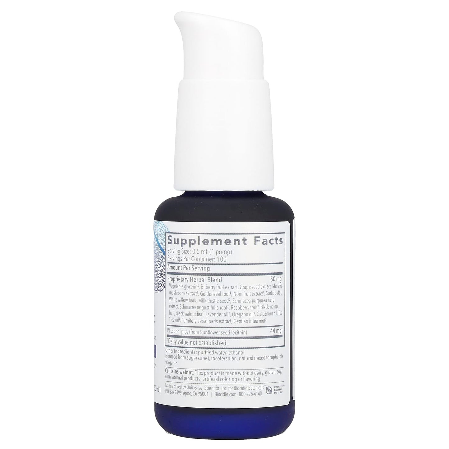 Biocidin Botanicals, Biocidin® LSF, Broad-Spectrum Liposomal Formula, 1.7 fl oz (50 ml) UPC 899870002159 | HiLife Vitamins