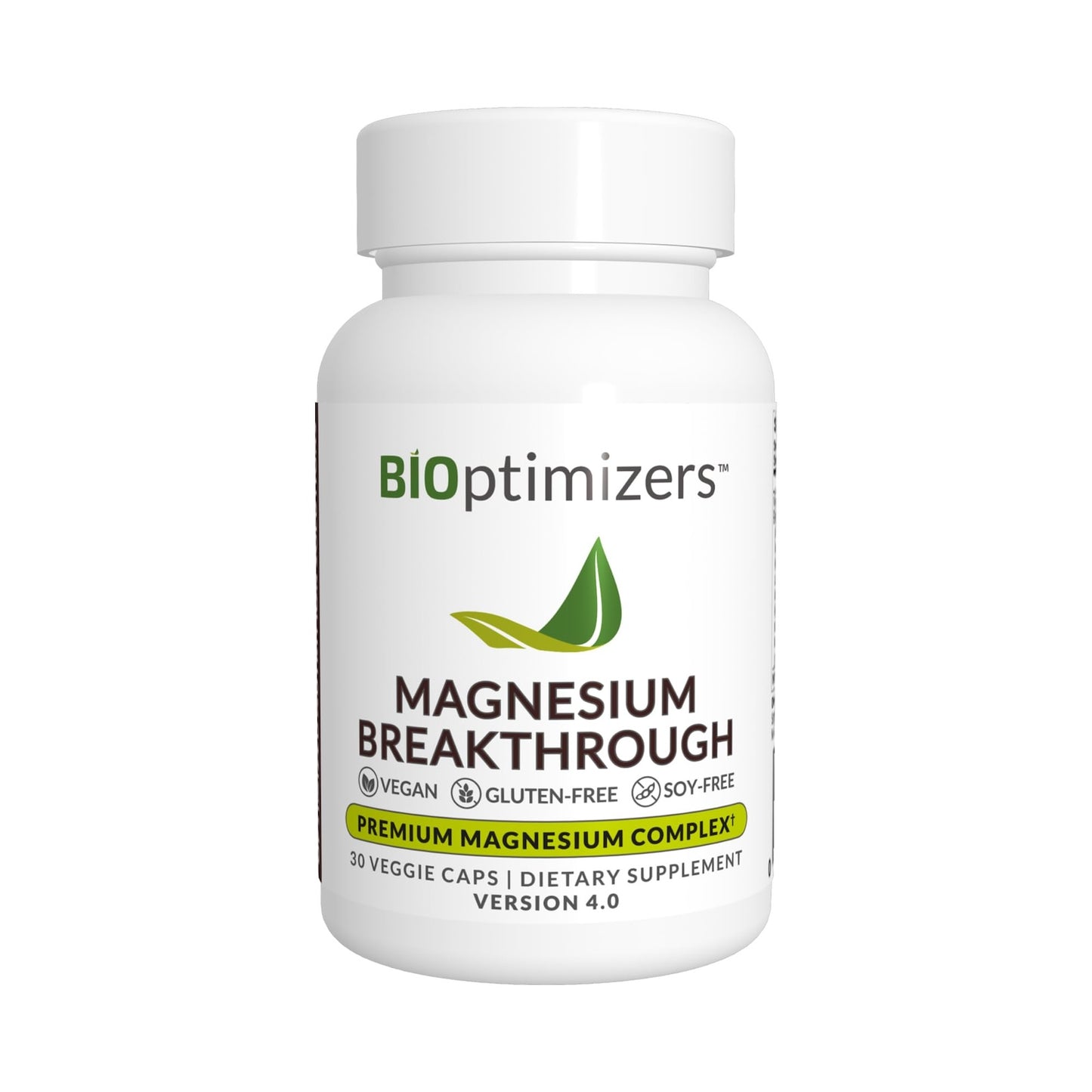 BiOptimizers, Magnesium Breakthrough, 30 Veggie Caps UPC 760851666359 | HiLife Vitamins
