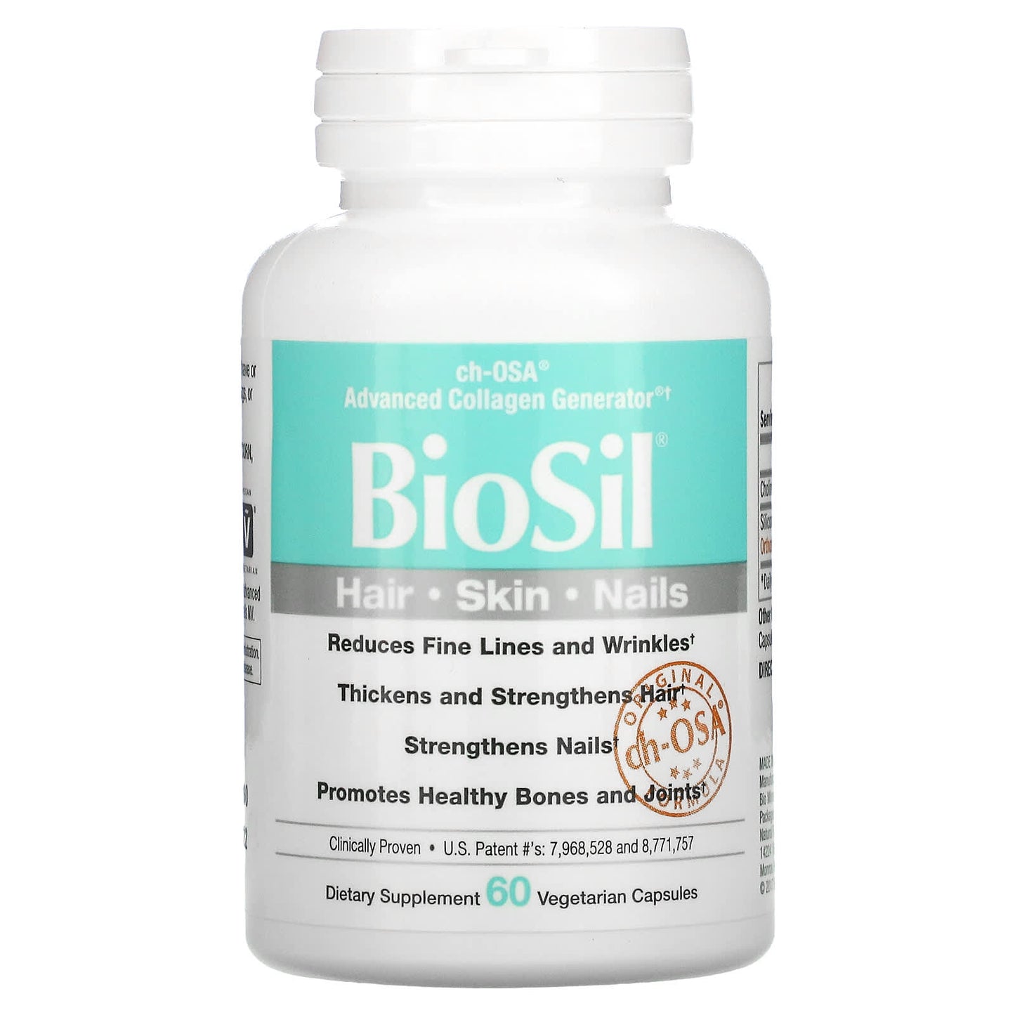 BioSil by Natural Factors, dvanced Collagen Generator, 60 Vegetarian Capsules UPC 5425010391835 | Hilife Vitamins