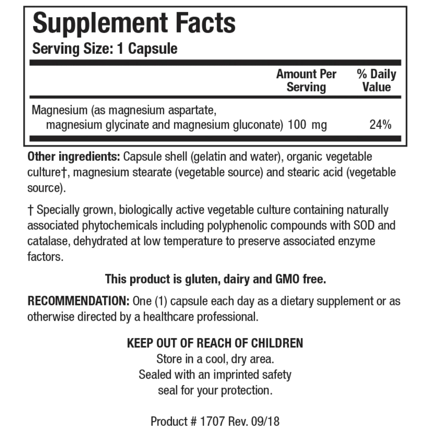 Biotics Research, Mg-Zyme™ (Magnesium), 100 Capsules UPC 780053001970 | HiLife Vitamins