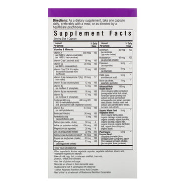 Bluebonnet, MEN’S ONE, Whole Food-Based Multiple, Multivitamin, 90 Vegetarian Capsules UPC 743715001435 | Hilife Vitamins