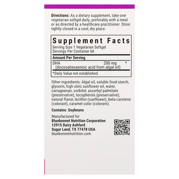Bluebonnet, Early Promise Prenatal Gentle Dha 200 Mg, 60 VEGETARIAN SG UPC 743715001794 | Hilife Vitamins
