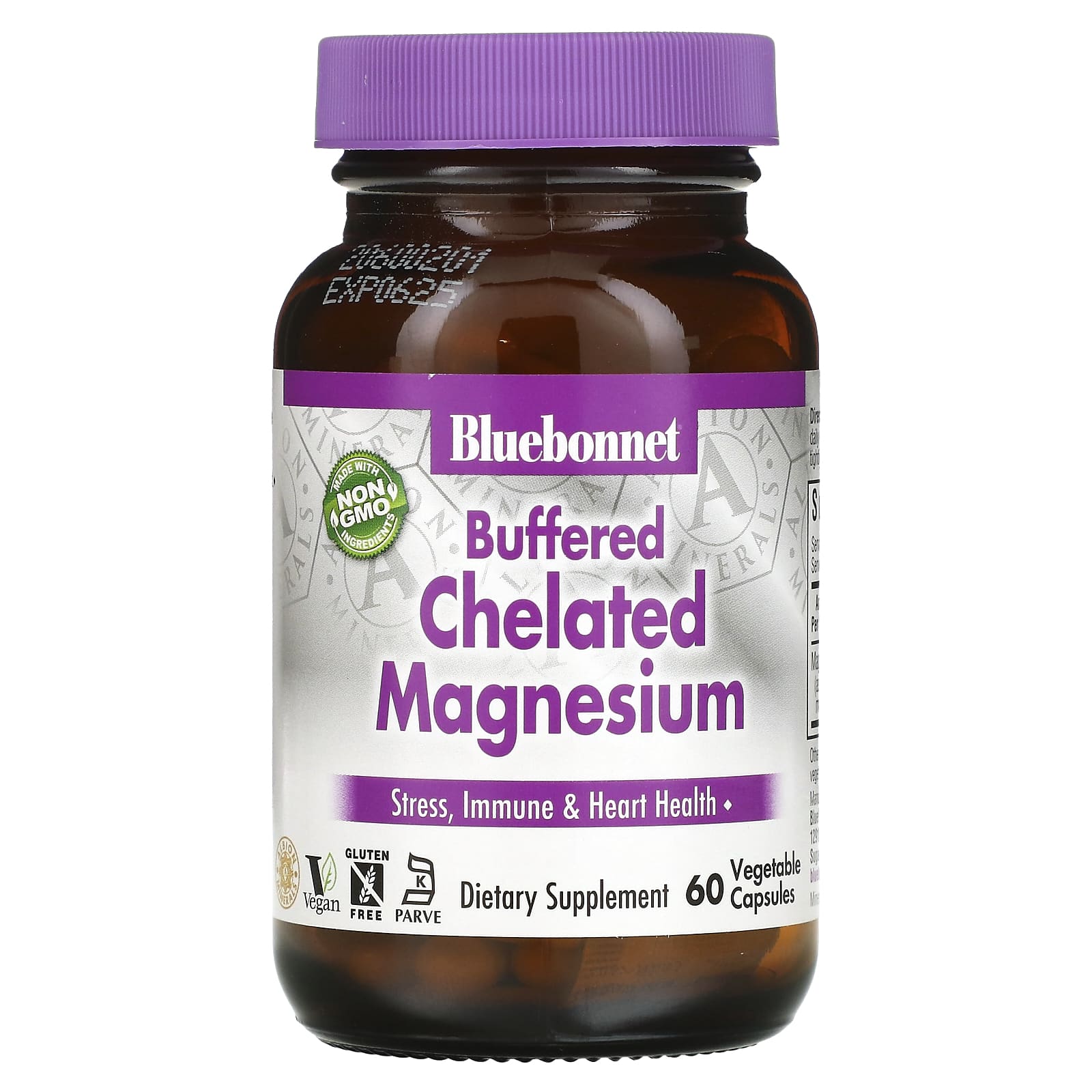 Bluebonnet, Buffered Chelated Magnesium, 60 Vegetable Capsules UPC 743715006720 | Hilife Vitamins