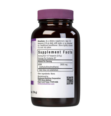 Bluebonnet, MSM Powder, 8 oz (226 g) UPC 743715009615 | Hilife Vitamins