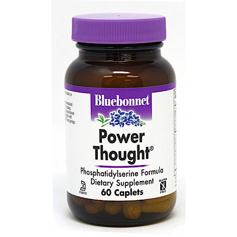 Bluebonnet, Power Thought, 60 Caplets UPC 743715011205 | Hilife Vitamins