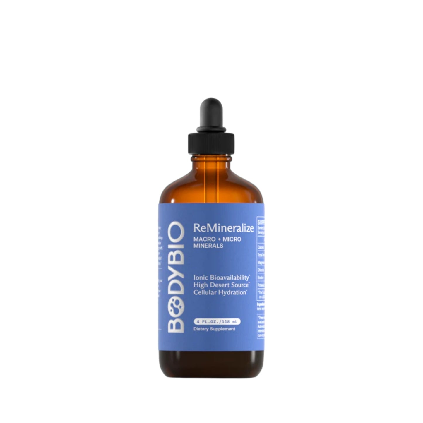 BodyBio, ReMineralize, Macro + Micro Minerals, 4 fl. oz. (118 mL) UPC 743474589564 | HiLife Vitamins