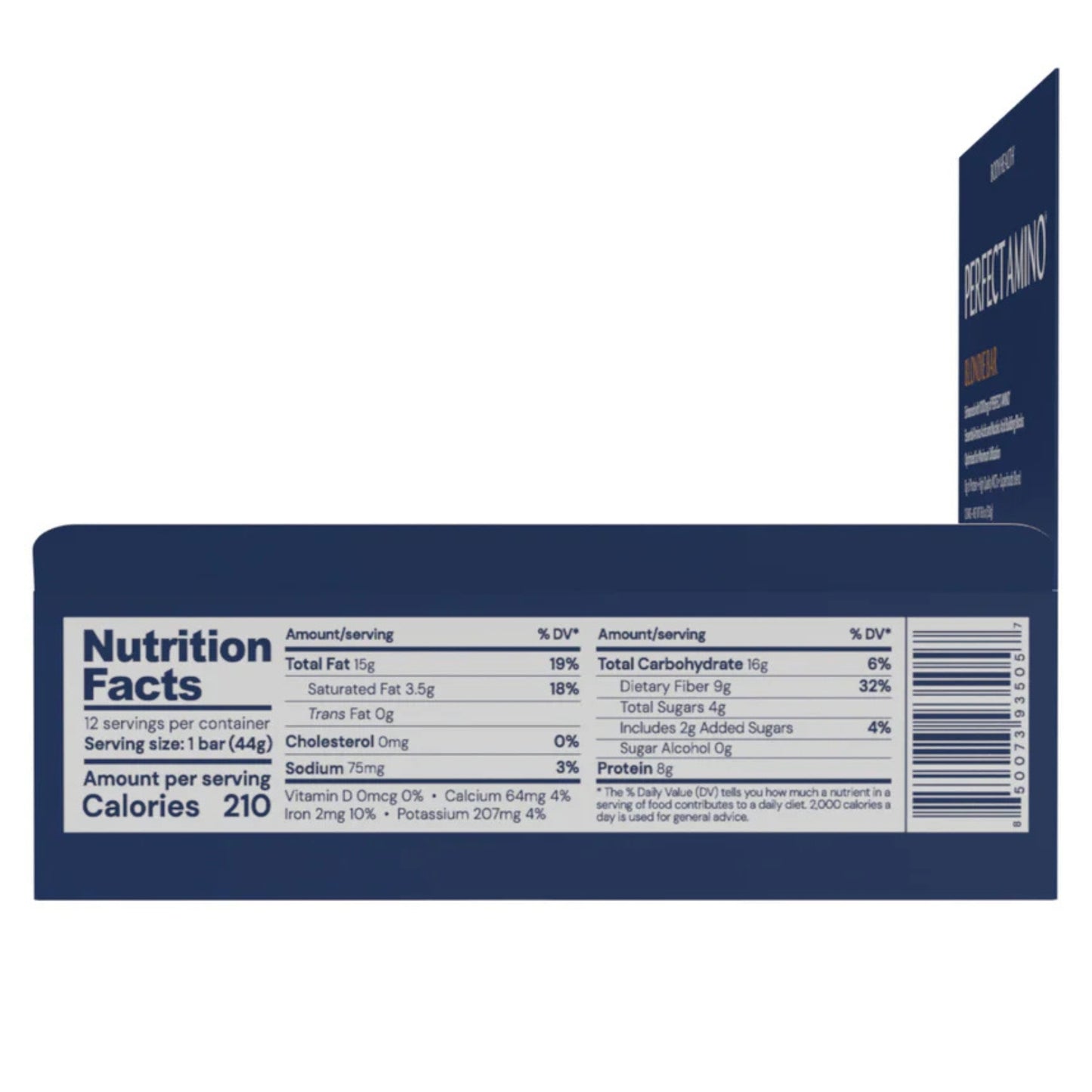 Bodyhealth, Perfect Amino Bar, Blondie Flavor, 12 Bars UPC 850073935057 | HiLife Vitamins