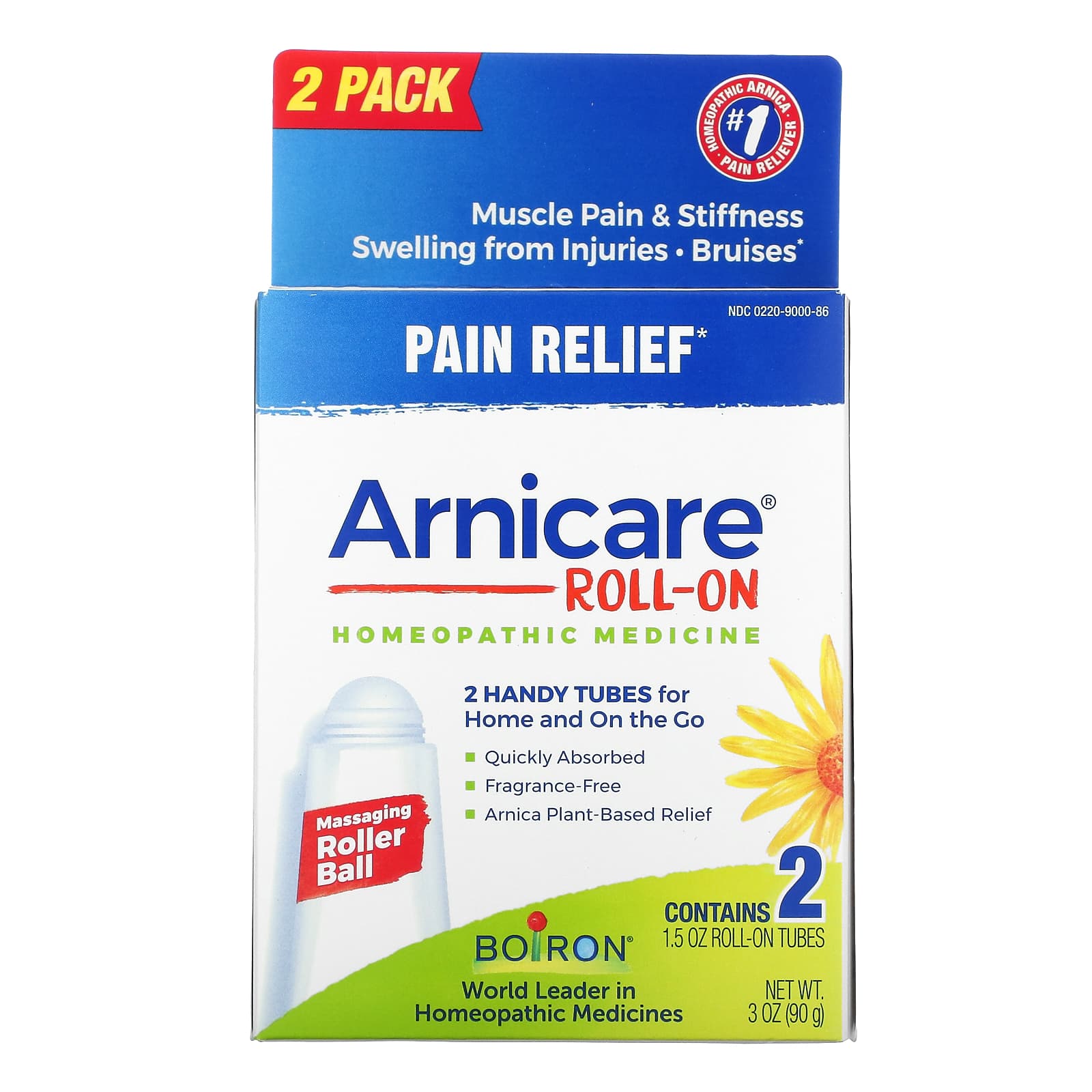 Boiron, Arnicare Roll-On, 1.5 Oz 2 Tubes UPC 306962037000 | HiLife Vitamins