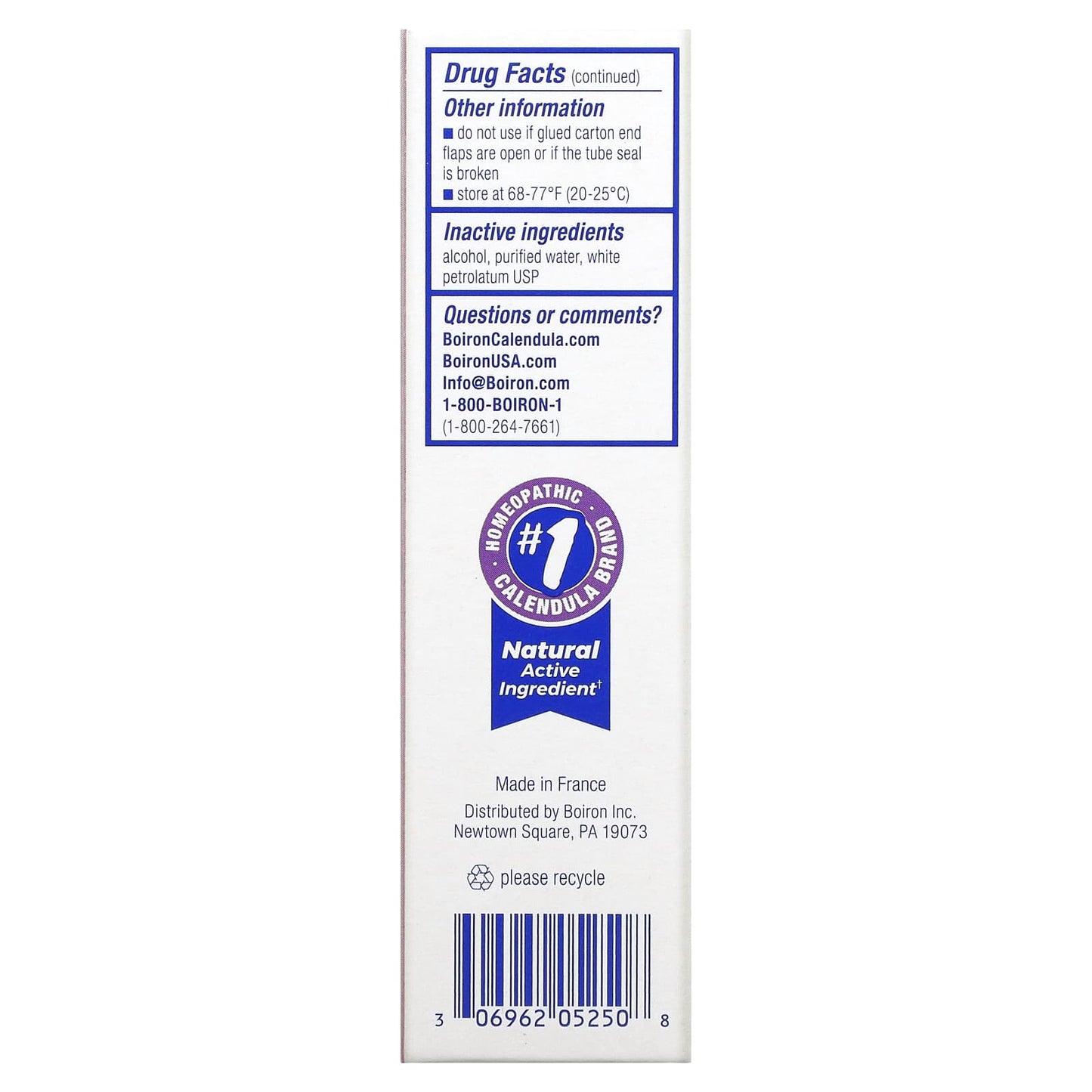 Boiron, Calendula Ointment, 1 Oz UPC 306962052508 | Hilife Vitamins